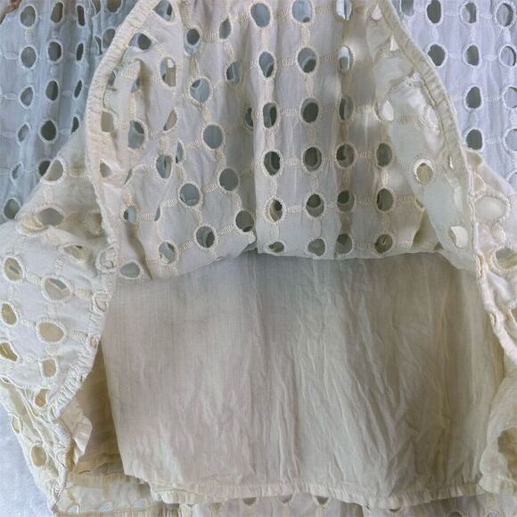 Anthropologie Ollari Ruffled Eyelet Ombré Tank Top XS Multicolor - Picture 6 of 13